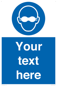 MP10787: Custom Mandatory: Opaque eye protection must be worn