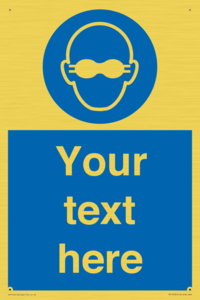 MP10787: Custom Mandatory: Opaque eye protection must be worn