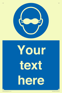 MP10787: Custom Mandatory: Opaque eye protection must be worn