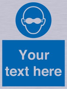 MP10787: Custom Mandatory: Opaque eye protection must be worn