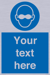 MP10787: Custom Mandatory: Opaque eye protection must be worn