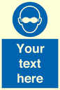 MP10787: Custom Mandatory: Opaque eye protection must be worn