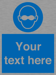 MP10787: Custom Mandatory: Opaque eye protection must be worn