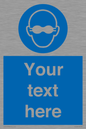 MP10787: Custom Mandatory: Opaque eye protection must be worn