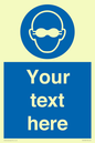 MP10787: Custom Mandatory: Opaque eye protection must be worn