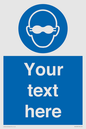MP10787: Custom Mandatory: Opaque eye protection must be worn