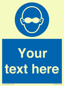 MP10787: Custom Mandatory: Opaque eye protection must be worn