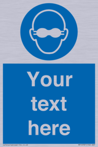 MP10787: Custom Mandatory: Opaque eye protection must be worn