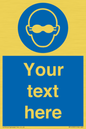 MP10787: Custom Mandatory: Opaque eye protection must be worn