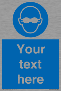 MP10787: Custom Mandatory: Opaque eye protection must be worn