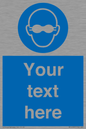MP10787: Custom Mandatory: Opaque eye protection must be worn