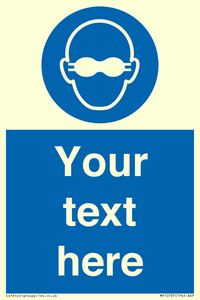 MP10787: Custom Mandatory: Opaque eye protection must be worn