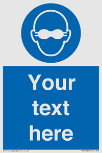 MP10787: Custom Mandatory: Opaque eye protection must be worn