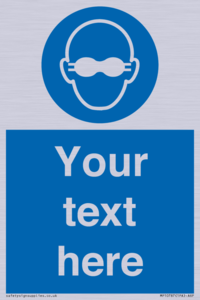 MP10787: Custom Mandatory: Opaque eye protection must be worn