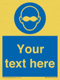 MP10787: Custom Mandatory: Opaque eye protection must be worn