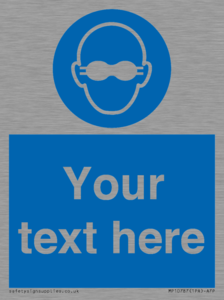 MP10787: Custom Mandatory: Opaque eye protection must be worn