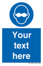 MP10787: Custom Mandatory: Opaque eye protection must be worn