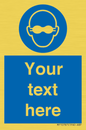 MP10787: Custom Mandatory: Opaque eye protection must be worn