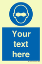 MP10787: Custom Mandatory: Opaque eye protection must be worn
