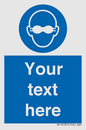 MP10787: Custom Mandatory: Opaque eye protection must be worn