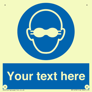 MP10787: Custom Mandatory: Opaque eye protection must be worn