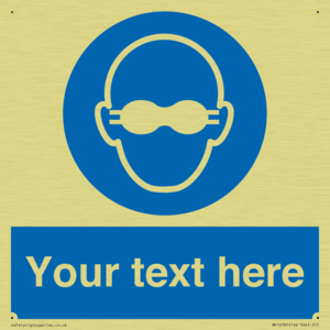 MP10787: Custom Mandatory: Opaque eye protection must be worn