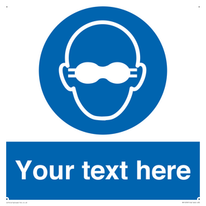 MP10787: Custom Mandatory: Opaque eye protection must be worn