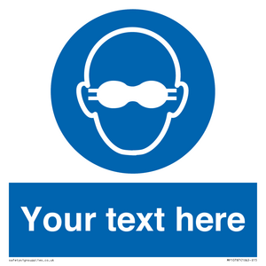 MP10787: Custom Mandatory: Opaque eye protection must be worn