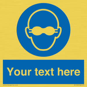 MP10787: Custom Mandatory: Opaque eye protection must be worn