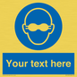 MP10787: Custom Mandatory: Opaque eye protection must be worn