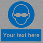 MP10787: Custom Mandatory: Opaque eye protection must be worn