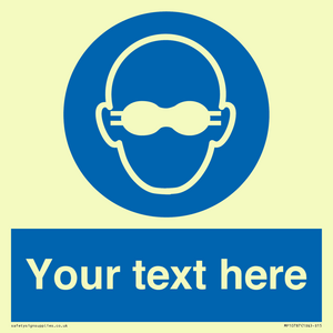 MP10787: Custom Mandatory: Opaque eye protection must be worn