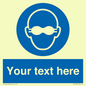 MP10787: Custom Mandatory: Opaque eye protection must be worn