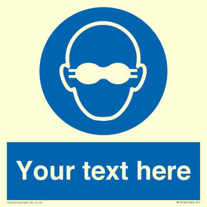 MP10787: Custom Mandatory: Opaque eye protection must be worn