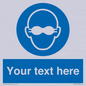 MP10787: Custom Mandatory: Opaque eye protection must be worn