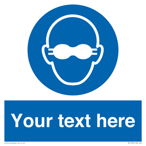 MP10787: Custom Mandatory: Opaque eye protection must be worn