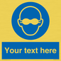 MP10787: Custom Mandatory: Opaque eye protection must be worn