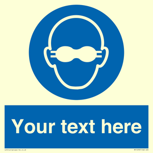 MP10787: Custom Mandatory: Opaque eye protection must be worn