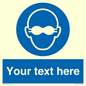 MP10787: Custom Mandatory: Opaque eye protection must be worn