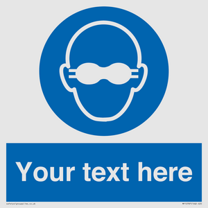 MP10787: Custom Mandatory: Opaque eye protection must be worn