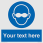 MP10787: Custom Mandatory: Opaque eye protection must be worn