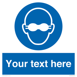 MP10787: Custom Mandatory: Opaque eye protection must be worn