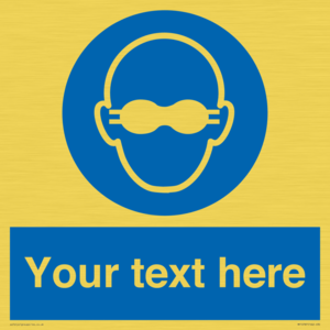 MP10787: Custom Mandatory: Opaque eye protection must be worn