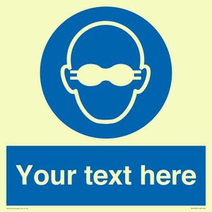MP10787: Custom Mandatory: Opaque eye protection must be worn