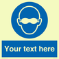 MP10787: Custom Mandatory: Opaque eye protection must be worn