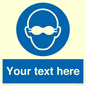 MP10787: Custom Mandatory: Opaque eye protection must be worn