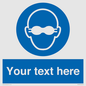 MP10787: Custom Mandatory: Opaque eye protection must be worn