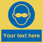 MP10787: Custom Mandatory: Opaque eye protection must be worn