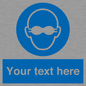 MP10787: Custom Mandatory: Opaque eye protection must be worn
