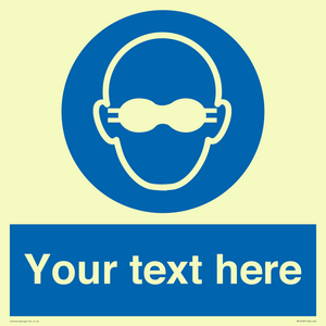 MP10787: Custom Mandatory: Opaque eye protection must be worn